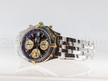 18ct gold & steel Breitling Chronomat