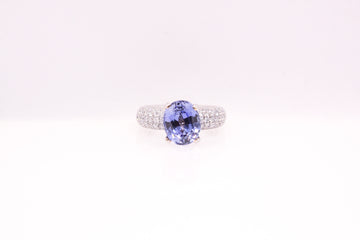 18ct w/g Sapphire and Diamond ring