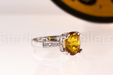 18ct w/gold Sapphire & Diamond Ring